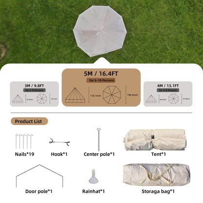 VKAMP 4 Season Bell Tent - 16.4FT